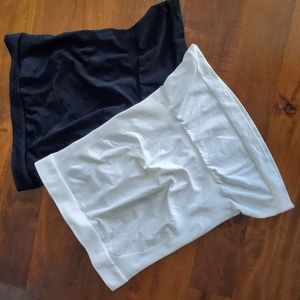 Blanqi Belly Bands Black/White Size L/XL